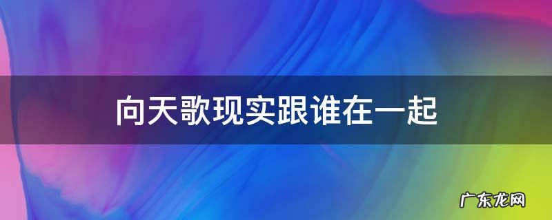 向天歌现实跟谁在一起 向天歌最终选择了谁