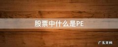 股票中什么是盘后量 股票中什么是PE