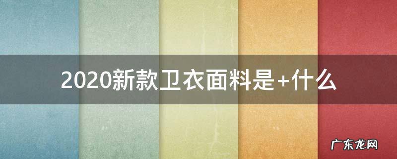2021卫衣新面料 2020新款卫衣面料是