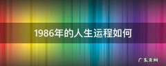 1986年的人生运程如何 1986年运势如何