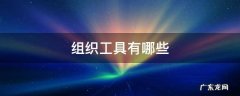 五大组织工具 组织工具有哪些