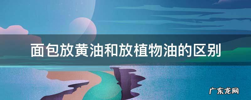 面包放黄油和放植物油的区别 做面包用黄油和食用油有什么区别