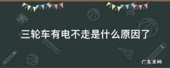 三轮车有电不走是什么原因了 三轮车不走了但是有电