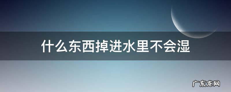 什么东西掉进水里不会湿 什么东西掉进水里不会湿迷底