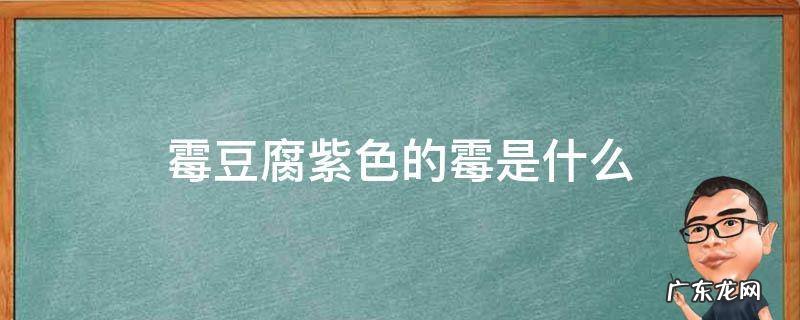 霉豆腐紫色的霉是什么 豆腐长紫色的霉