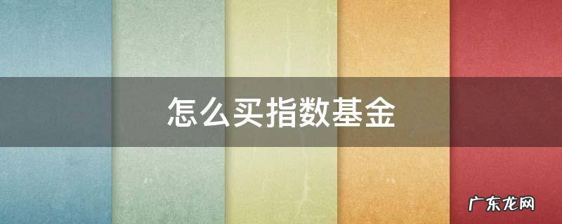 怎么买指数基金,应该买什么 怎么买指数基金
