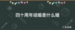四十周年是什么婚呢 四十周年结婚是什么婚