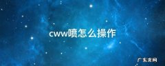 qq飞车手游cww喷怎么操作 cww喷怎么操作