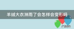羊绒大衣碰到雨水 羊绒大衣淋雨了会怎样会变形吗