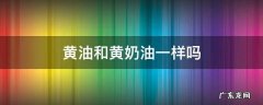 黄油和黄奶油一样吗 黄油跟奶油一样吗