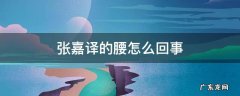 张嘉译的腰是怎么回事 张嘉译的腰怎么回事