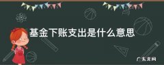 基金下账支出是什么鬼 基金下账支出是什么意思