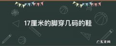 17厘米的脚穿几码的鞋大概几岁儿童 17厘米的脚穿几码的鞋