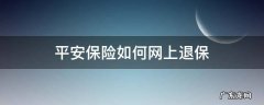 平安怎么网上退保 平安保险如何网上退保