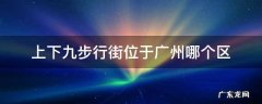 上下九步行街位于广州哪个区 广州上下九步行街位置