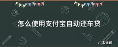 支付宝怎么设置自动还车贷 怎么使用支付宝自动还车贷