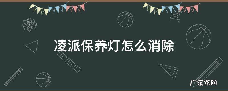 凌派保养灯怎么消除 19款凌派保养灯怎么消除