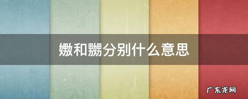 嫐和嬲分别什么意思怎么读 嫐和嬲分别什么意思