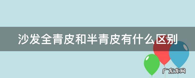 沙发全青皮和半青皮有什么区别 全青皮沙发的优缺点