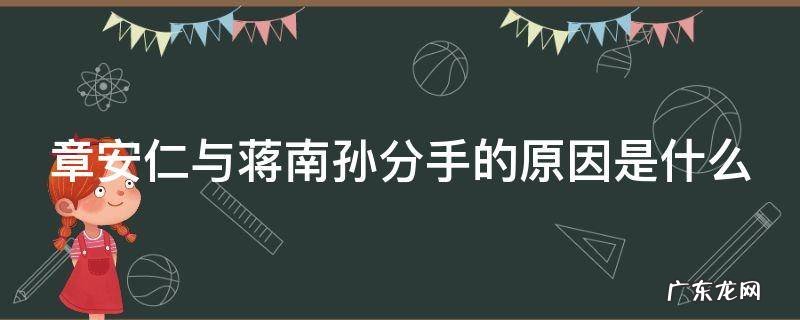 章安仁与蒋南孙分手的原因是什么 章安仁与蒋南孙分手的原因是什么意思
