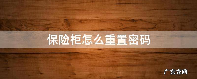 儿童保险柜怎么重置密码 保险柜怎么重置密码