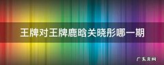 王牌对王牌关晓彤鹿晗那一期 王牌对王牌鹿晗关晓彤哪一期