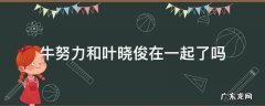 牛努力和叶晓俊在一起了吗 叶晓俊和牛努力是什么电视剧
