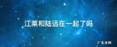 江莱和陆远最后在一起了吗 江莱和陆远在一起了吗