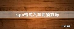 KGM车载能播放吗 kgm格式汽车能播放吗