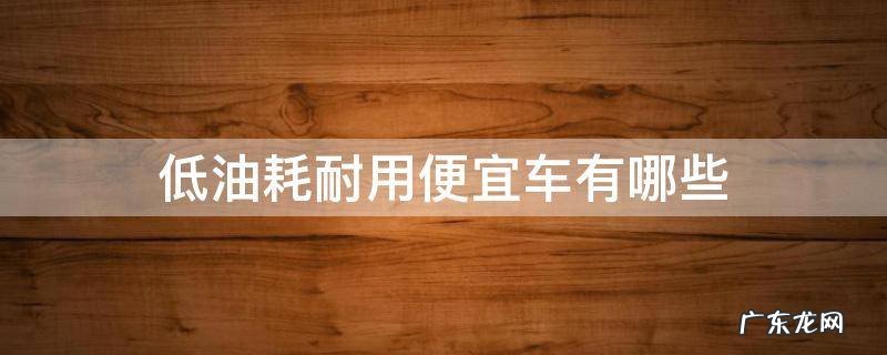 低油耗耐用便宜车有哪些 油耗低价格便宜的车有哪些