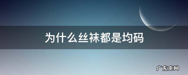 袜子什么叫均码 为什么丝袜都是均码