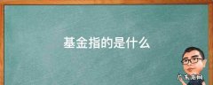 策略指数基金指的是什么 基金指的是什么