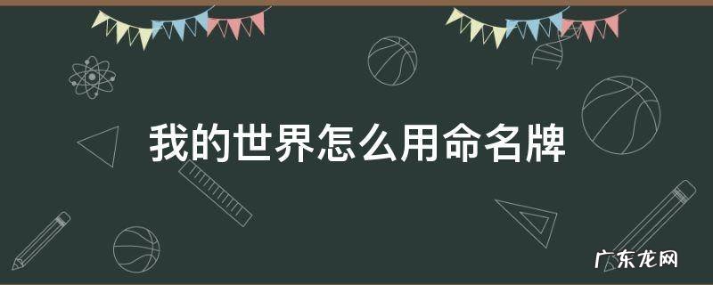 手机版我的世界怎么用命名牌 我的世界怎么用命名牌