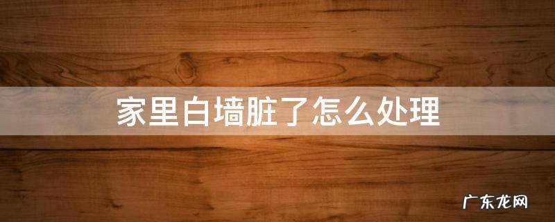 家里大白墙脏了怎么处理 家里白墙脏了怎么处理