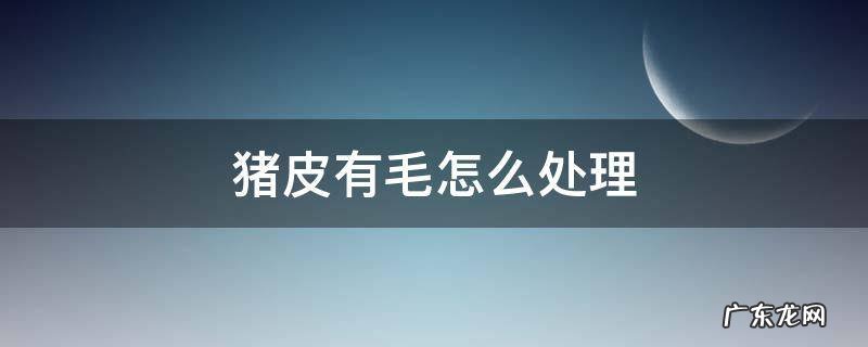 怎样处理猪皮毛 猪皮有毛怎么处理