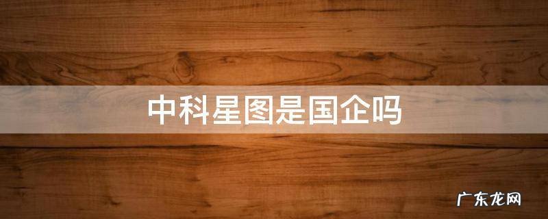 中科星图是国企吗 中科星图股份有限公司是国企吗