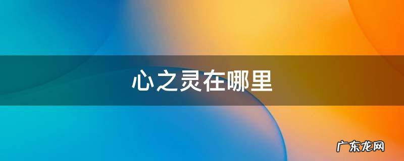 光遇遗忘方舟心之灵在哪里 心之灵在哪里