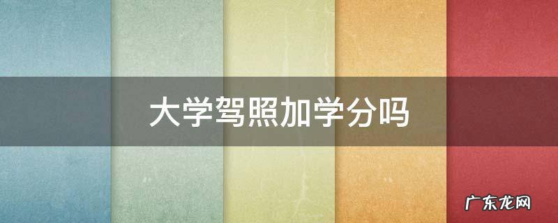 大学驾照加学分吗 大学驾照加学分吗浙江横店影视职业学院