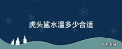 虎头鲨鱼水温度多少最佳 虎头鲨水温多少合适