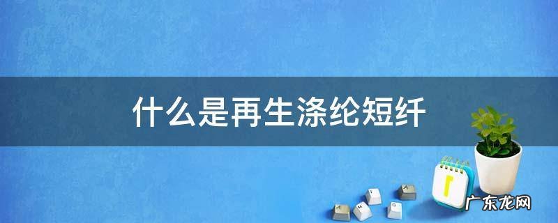 再生涤纶短纤价格 什么是再生涤纶短纤