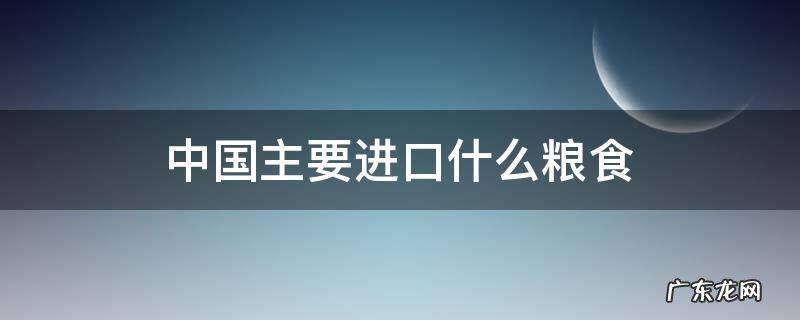 中国主要进口什么粮食 中国主要进口哪些粮食