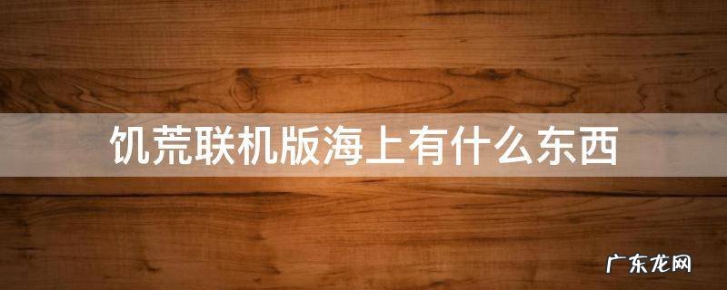 饥荒联机版海上有什么东西 饥荒联机版海上都有什么