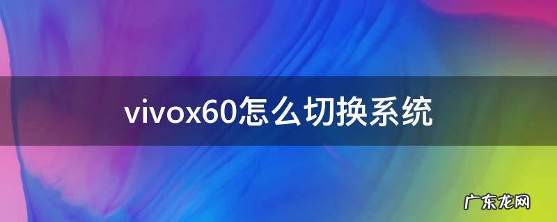 vivox60pro怎么切换操作系统 vivox60怎么切换系统