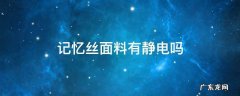 记忆丝面料缺点是什么 记忆丝面料有静电吗