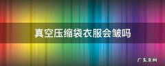 收纳袋真空压缩袋衣服会皱吗 真空压缩袋衣服会皱吗