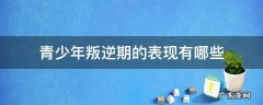 少年叛逆期的表现包括 青少年叛逆期的表现有哪些