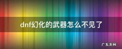 dnf幻化的武器怎么不见了 dnf幻化的武器怎么不见了可以找回来吗