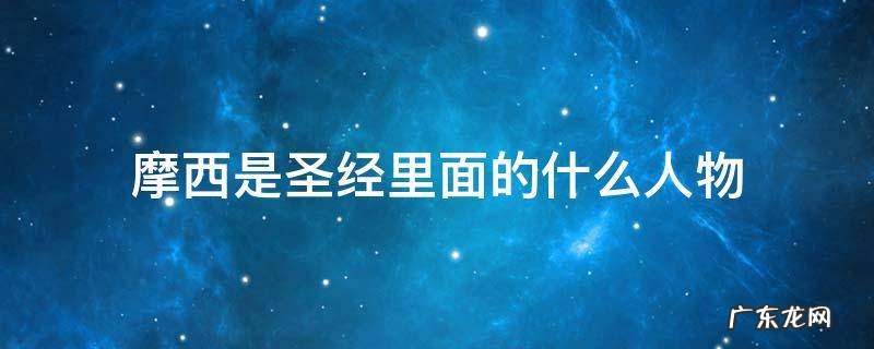 摩西是圣经中的人物吗 摩西是圣经里面的什么人物