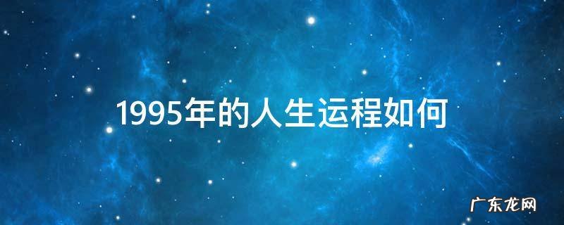 1995年一生的运势如何 1995年的人生运程如何
