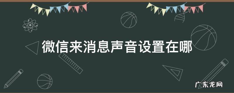 微信来消息声音设置在哪苹果 微信来消息声音设置在哪